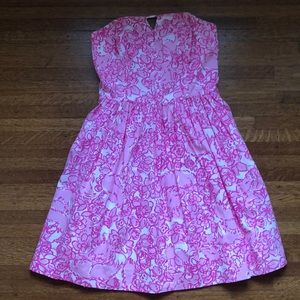 Lillly Pulitzer Strapless pink dress